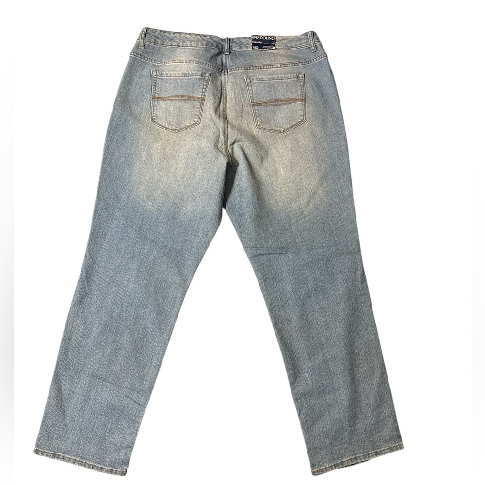 Bandolino Women's Light Blue Straight Leg Jeans - Picture 4 of 5